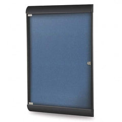 Ghent - Cork Bulletin Boards Style: Enclosed Bulletin Board Color: Navy - Americas Tooling