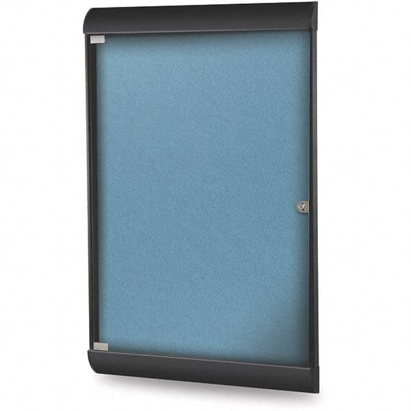 Ghent - Cork Bulletin Boards Style: Enclosed Bulletin Board Color: Ocean - Americas Tooling