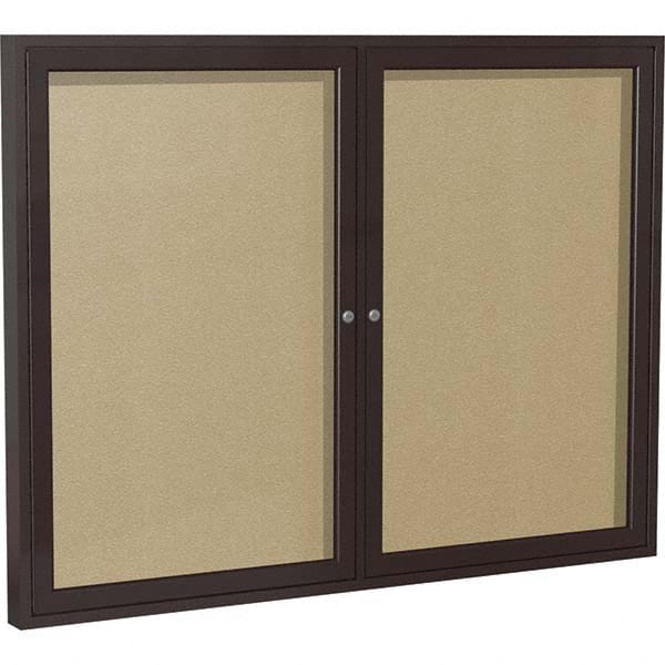 Ghent - Cork Bulletin Boards Style: Enclosed Outdoor Bulletin Board Color: Caramel - Americas Tooling