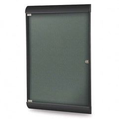 Ghent - Cork Bulletin Boards Style: Enclosed Bulletin Board Color: Ebony - Americas Tooling