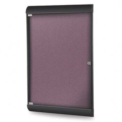 Ghent - Cork Bulletin Boards Style: Enclosed Bulletin Board Color: Berry - Americas Tooling