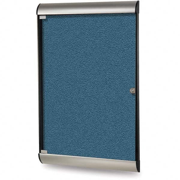 Ghent - Cork Bulletin Boards Style: Enclosed Bulletin Board Color: Ocean - Americas Tooling