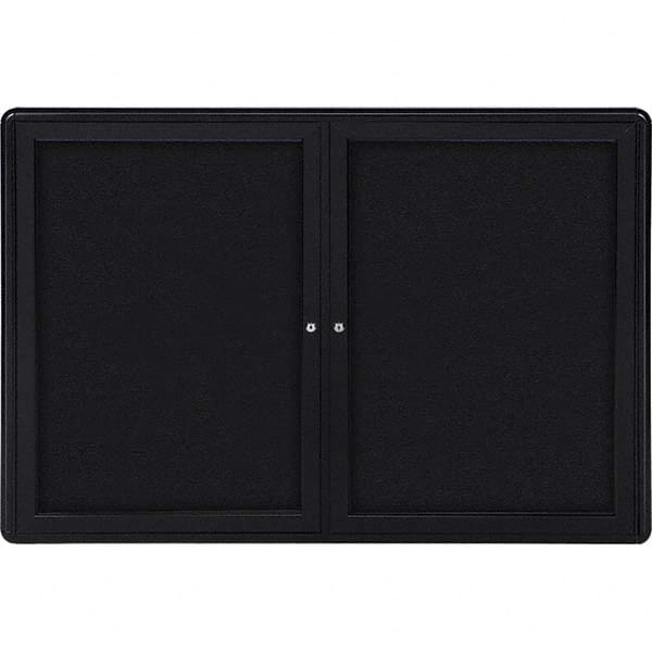 Ghent - Cork Bulletin Boards Style: Enclosed Fabric Bulletin Board Color: Black - Americas Tooling