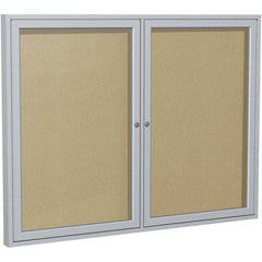 Ghent - Cork Bulletin Boards Style: Enclosed Outdoor Bulletin Board Color: Caramel - Americas Tooling