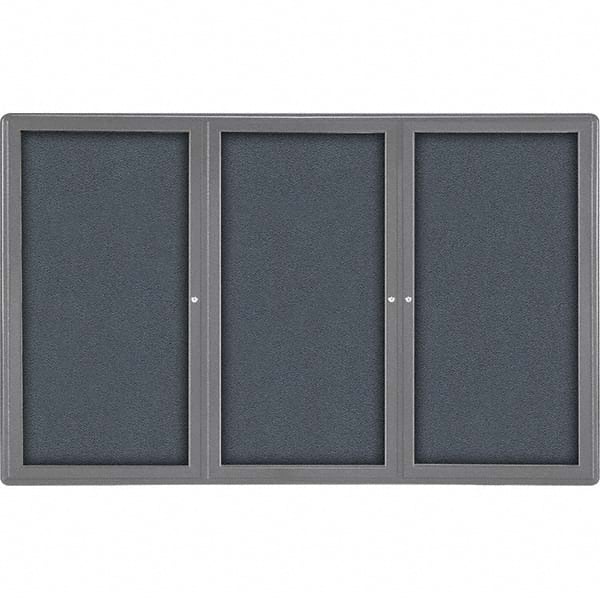 Ghent - Cork Bulletin Boards Style: Enclosed Fabric Bulletin Board Color: Gray - Americas Tooling