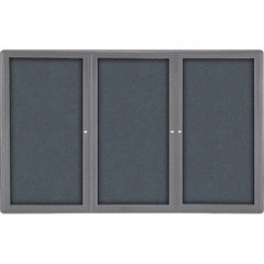 Ghent - Cork Bulletin Boards Style: Enclosed Fabric Bulletin Board Color: Gray - Americas Tooling