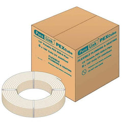 Mueller Industries - 0.475" ID x 5/8" OD, 100' Long, PEX-A Tube - Natural with Blue Print, 100 Max psi - Americas Tooling