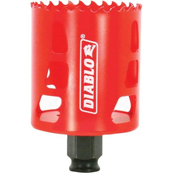 Freud - 2-3/8" Diam, 2-3/8" Cutting Depth, Hole Saw - Bi-Metal Saw, Toothed Edge - Americas Tooling