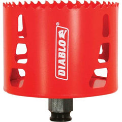 Freud - 3-1/2" Diam, 2-3/8" Cutting Depth, Hole Saw - Bi-Metal Saw, Toothed Edge - Americas Tooling