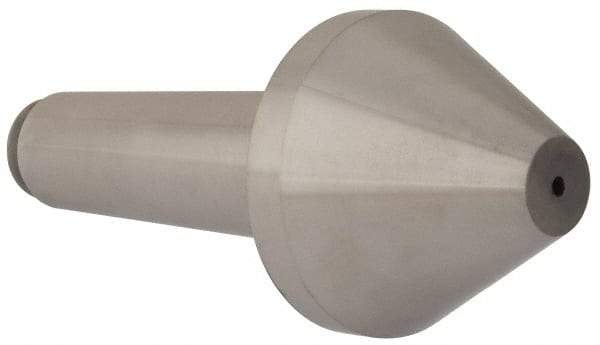 Riten - 3-1/2" Head Diam, Hardened Tool Steel Bull Nose Point Solid Dead Center - 5MT Morse Taper, 3-1/2" Point Diam, 2.155" Point Length - Americas Tooling