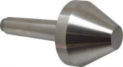 Riten - 2-3/4" Head Diam, Hardened Tool Steel Bull Nose Point Solid Dead Center - 3MT Morse Taper, 2-3/4" Point Diam, 1.508" Point Length - Americas Tooling