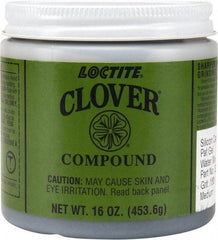 Loctite - 1 Lb Water Soluble Compound - Compound Grade Very Fine, 180 Grit, Black & Gray, Use on General Purpose - Americas Tooling