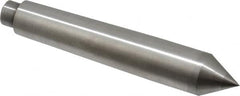 Riten - 0.599" Head Diam, Carbide-Tipped Steel Standard Point Solid Dead Center - B&S 6 Brown & Sharpe Taper, 0.599" Point Diam, 15/16" Point Length, 3-5/8" OAL - Americas Tooling