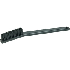 Small Hand Wire Scratch Brush, Straight Black Nylon Fill, Plastic Block, 4 × 15″ - Americas Tooling