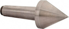 Riten - 3-1/2" Head Diam, Hardened Tool Steel Pipe Nose Point Solid Dead Center - 5MT Morse Taper, 3-1/2" Point Diam, 3.017" Point Length, 4.03" OAL - Americas Tooling