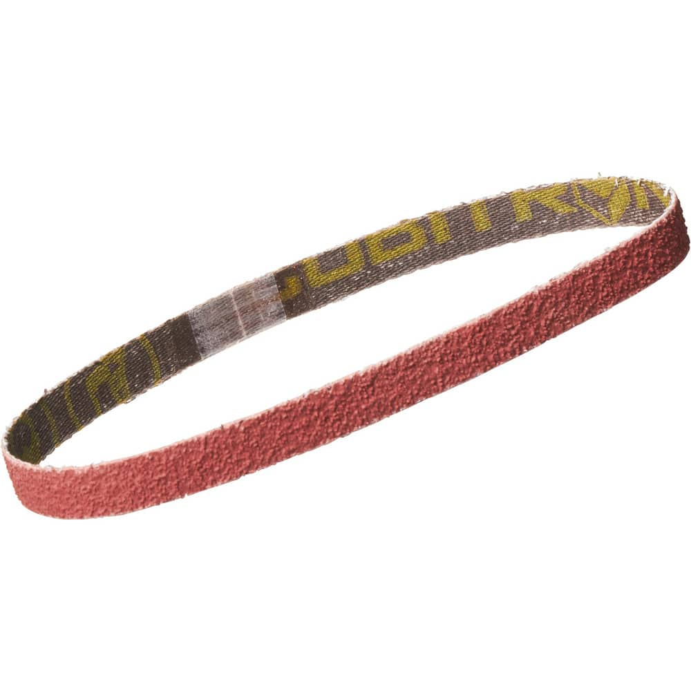 Abrasive Belts; Abrasive Material: Ceramic; Belt Width (Inch): 0.25; Overall Length (Decimal Inch): 24.0000; Grit: 120+; Abrasive Type: Coated; Backing Material: Polyester; Cloth; Backing Weight: XF Weight