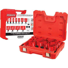 Freud - Hole Saw Kits Minimum Saw Diameter (Inch): 1-1/8 Maximum Saw Diameter (Inch): 4.5200 - Americas Tooling