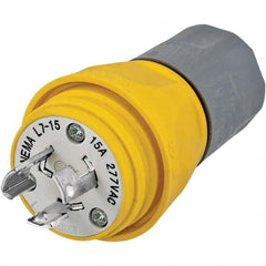 Hubbell Wiring Device-Kellems - 277 VAC 15A NEMA L7-15P Industrial Twist Lock Plug - Americas Tooling