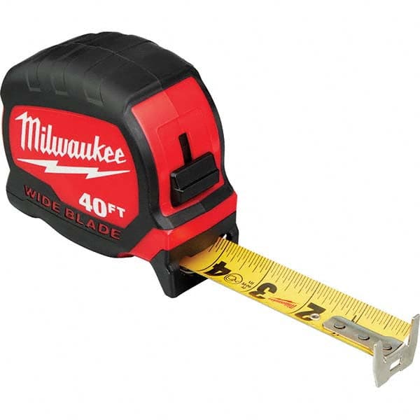 Milwaukee Tool - 40' x 1-5/16" Yellow/Black Blade Tape Measure - Americas Tooling