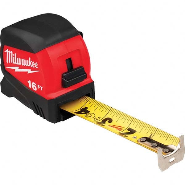 Milwaukee Tool - 16' x 1-3/16" Yellow/Black Blade Tape Measure - Americas Tooling