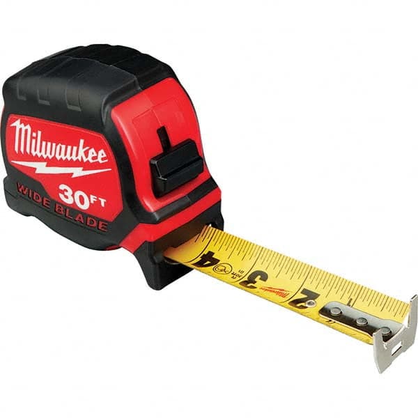 Milwaukee Tool - 30' x 1-5/16" Yellow/Black Blade Tape Measure - Americas Tooling