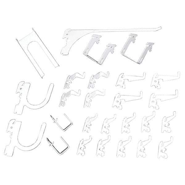 Wall Control - Pegboard Hook Sets For Use With: Any Wall Control Broad & Industrial Pegboard Contents: (26) Assorted Slotted Pegboard Hooks & Brackets - Americas Tooling