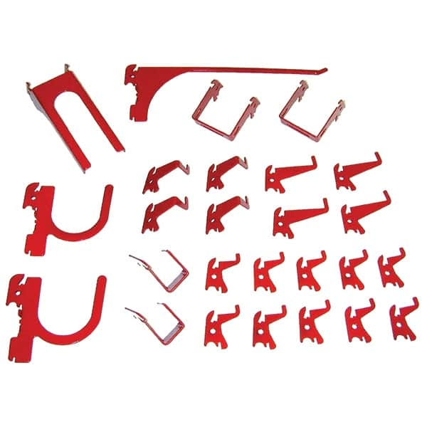 Wall Control - Pegboard Hook Sets For Use With: Any Wall Control Broad & Industrial Pegboard Contents: (26) Assorted Slotted Pegboard Hooks & Brackets - Americas Tooling