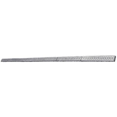 Wall Control - 96" Wide x 2-1/2" High Peg Board Strip - 6 Panels, Galvanized Steel, Metallic - Americas Tooling