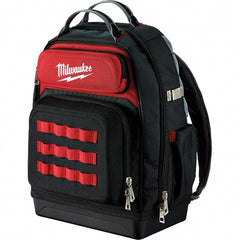 Milwaukee Tool - PACKOUT 48 Pocket, Ballistic Polyester, Red/Black Backpack Tool Bag - Americas Tooling