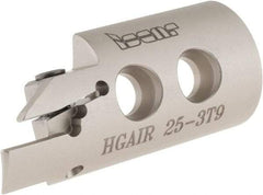 Iscar - 3mm Groove Width, 9mm Max Depth of Cut, Right Hand Cut, HGAI Indexable Grooving Blade - Series Heliface - Americas Tooling