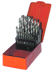 25 Pc. 1mm - 13mm by .5mm Cobalt Surface Treated Jobber Drill Set - Americas Tooling