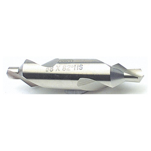 #3 × 2″ OAL 82 Degree HSS Plain Combined Drill and Countersink Uncoated - Americas Tooling