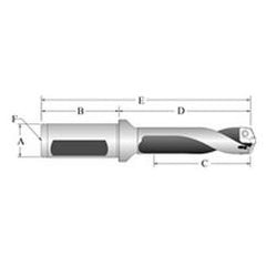 60718H-100F Spade Drill Holder - Americas Tooling