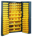 38 x 24 x 72'' (132 Bins Included) - Bin Storage Cabinet - Americas Tooling