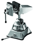 2-3/4" Vacuum Base Vise - Cat Iron - Rotating and Swivel Base - Americas Tooling