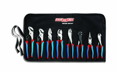 Channellock Code Blue 8 Pc. Plier Set - Contains 9.5 and 10 in. Tongue and Groove; 9 in. High Leverage Linemens; Cable Cutter; Crimping/Cutting Tool; 8 in. End Cutting; Long Nose and Diagonal Cutting Plier - Americas Tooling