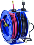 #C-L350-5012-A For 3/8" x 50' Hose Dual Purpose Electric/Air Spring Rewind Reels - Americas Tooling