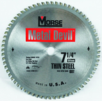 7-1/4"- HSS Metal Devil Circ Saw Blade - for Thin Steel - Americas Tooling