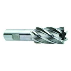 3/4 Dia. x 3-3/4 Overall Length 4-Flute Square End High Speed Steel SE End Mill-Round Shank-Center Cut-Uncoated - Americas Tooling