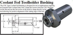 Coolant Fed Toolholder Bushing - (OD: 1-1/4" x ID: 5/16") - Part #: CNC 86-12CFB 5/16" - Americas Tooling