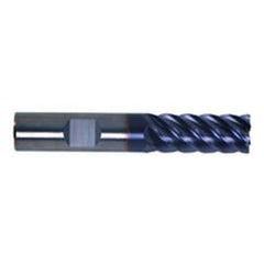 3/4" Dia. - 1-5/8" LOC - 4" OAL - 6 FL Carbide S/E HP End Mill-TiAlN-x - Americas Tooling