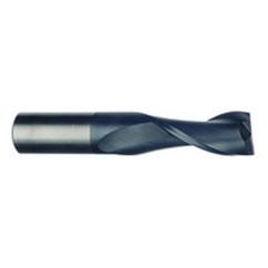 1/2 Dia. x 3 Overall Length 2-Flute Square End Solid Carbide SE End Mill-Round Shank-Center Cut-Uncoated - Americas Tooling