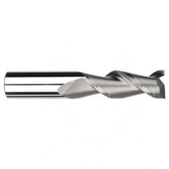 3/4" Dia. - 3-1/4" LOC - 6" OAL - .030 Radius 2 FL Carbide S/E HP End Mill-Uncoated - Americas Tooling