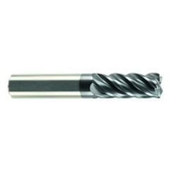 1/2" Dia. - 3-1/4" LOC - 6" OAL - .060 Radius 5 FL Carbide S/E HP End Mill-AlCrN-X - Americas Tooling