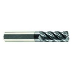 1/2" Dia. - 3-1/4" LOC - 6" OAL - .060 Radius 5 FL Carbide S/E HP End Mill-AlCrN-X - Americas Tooling