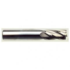 10mm Dia. x 70mm Overall Length 4-Flute Square End Solid Carbide SE End Mill-Round Shank-Center Cut-TiN - Americas Tooling