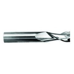 7/16" Dia. - 1" LOC - 2-3/4" OAL - .015 Radius 2 FL Carbide S/E HP End Mill-TiN - Americas Tooling