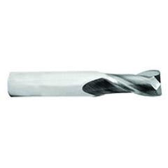 1/2 Dia. x 3 Overall Length 2-Flute .060 C/R Solid Carbide SE End Mill-Round Shank-Center Cut-Uncoated - Americas Tooling