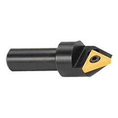 60° Point - 1-1/4" Min - 3/4" SH - Indexable Countersink & Chamfering Tool - Americas Tooling