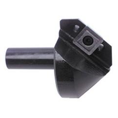 82° Point - 1/4" Min - 1/2" SH - Indexable Countersink & Chamfering Tool - Americas Tooling